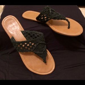 Crochet sandals